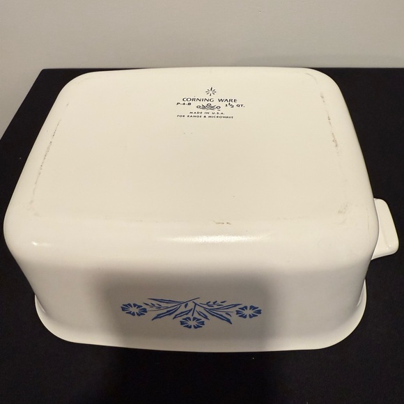 Corning Ware blue cornflower baking dish P-4-B 1 1/2qt with lid - Picture 5 of 5